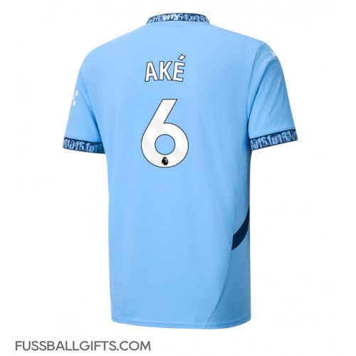 Manchester City Nathan Ake #6 Fußballbekleidung Heimtrikot 2024-25 Kurzarm